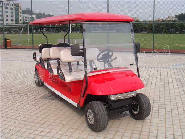 8座电动高尔夫球车，XY-GL6+2，红色